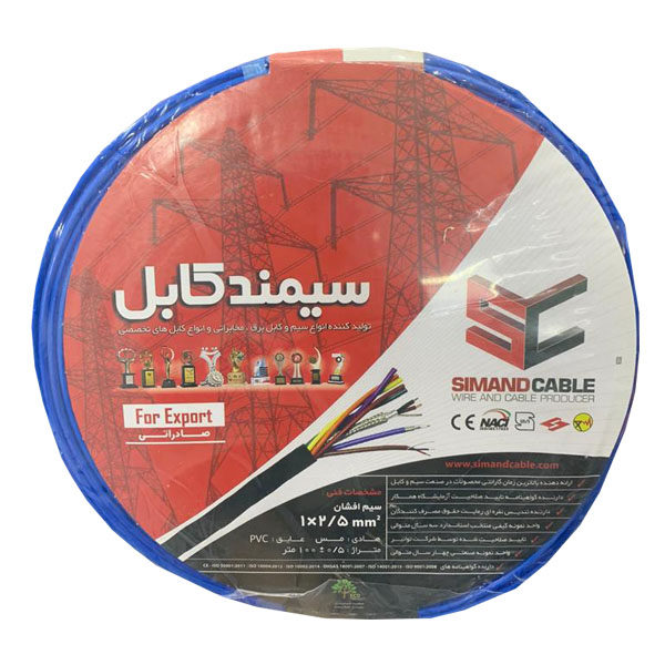 سیم برق افشان 1 در 2.5 سیمند کابل کد 011
