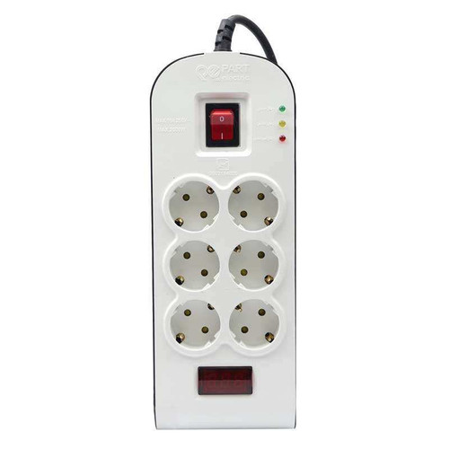 محافظ ولتاژ پارت الکتریک مدل شش خانه کد P8796