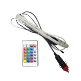 چراغ زیرپایی خودرو مدل ریسه RGB طرح فندکی