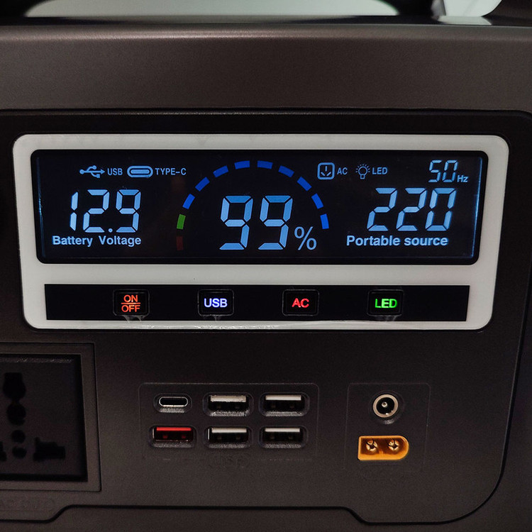 پاوربانک مدل مولتی 600W کمپینگ 220v طرح شارژ وایرلس ظرفیت 120000 میلی آمپر ساعت